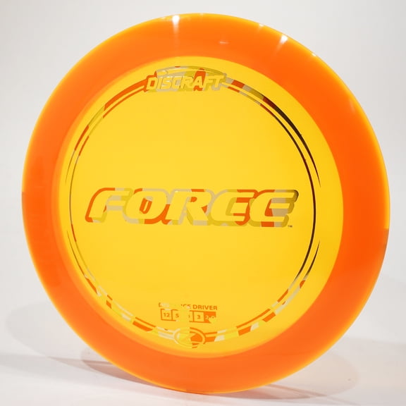 Discraft Z Force Disc Golf Distance Driver, Pick Color/Weight [Stamp & Exact Color May Vary] Orange 173-174 grams