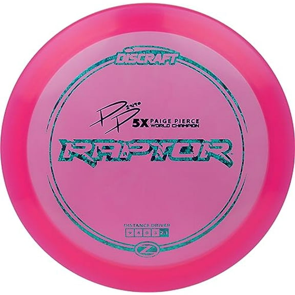 Discraft Z Raptor with Paige Pierce Signature 167-169 Gram Distance Driver Golf Disc