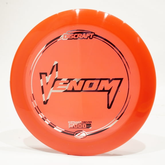 Discraft Z Venom Disc Golf Distance Driver, Pick Color/Weight [Stamp & Exact Color May Vary] Red 170-172 grams