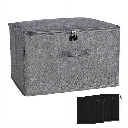 Discreet Lockable Storage Toy Bag Box Organizer Container Case