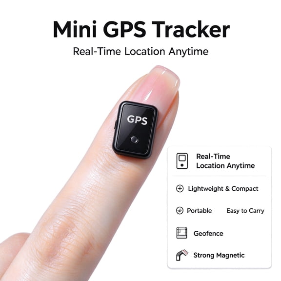 Discreet Small GPS Tracker, Long Standby Waterproof Location Monitor for Motorcycle, Luggage, Cat Dog, Elderly Family Members