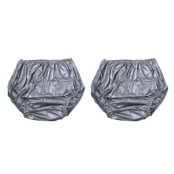 Discreets Leak Protective Adult Incontinences Briefs Reusable Water Resistant Underwear Washable Diaper Covers Pack of 2
