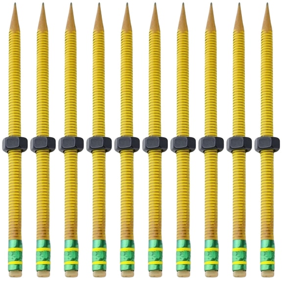 Discreets Sensory Writing Tool For Stress Relief Reinforced Threaded Wooden Pencil with Rotating Nut Study Companion