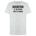 thumbnail image 1 of Discretion Better Part Of Valour T-Shirt Men -Image by Shutterstock, Male Medium, 1 of 2