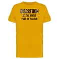 thumbnail image 1 of Discretion Better Part Of Valour Tee Men's -Image by Shutterstock, 1 of 2