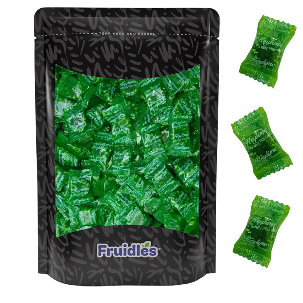 Discs Button, Hard Candy, Individually Wrapped (Key Lime Discs, HalfPound)