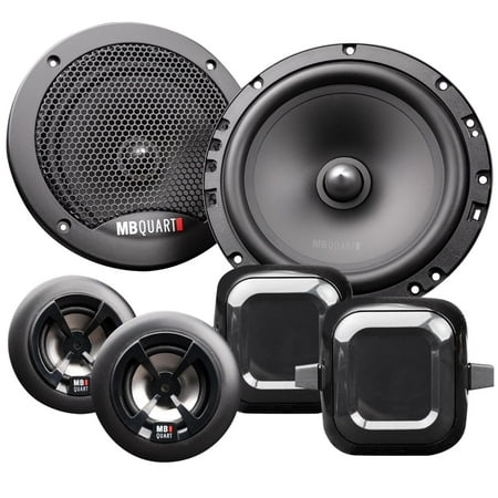 MB Quart - Discus 6-1/2" 2-Way Car Speakers with Polypropylene Cones (Pair) - Black