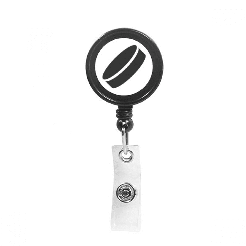 Discus Sport Simple Geometry Pattern Retractable Keychain Badge Holder ID Badge