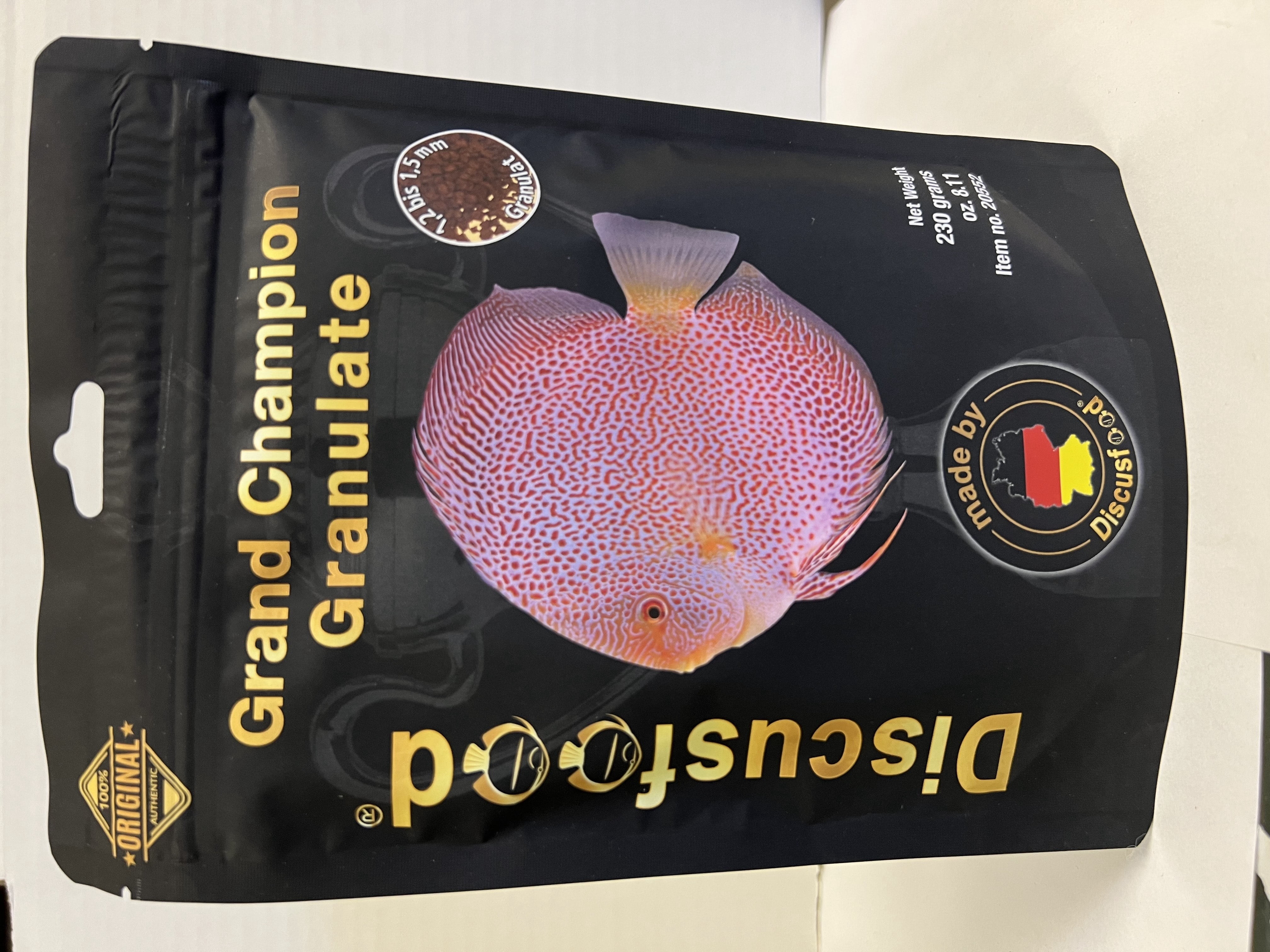 Discusfood Grand Champion Soft Granulate Fish Food, 8.11 oz