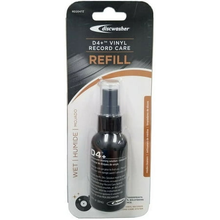 Discwasher RD2047Z D4+ Vinyl Record Care Refill, 1.69 fl. oz (50mL). Cleaning Fluid Refill for RD1007 Record Care System