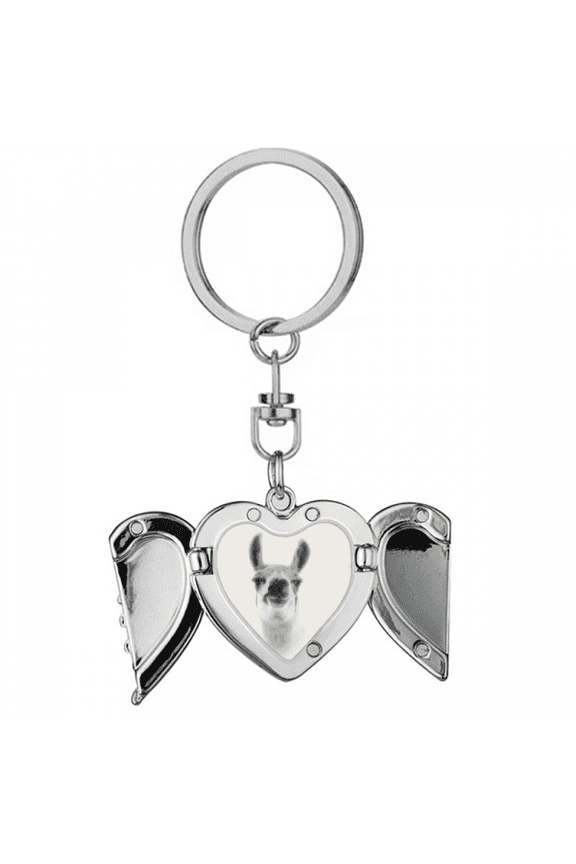 Disdain Alpaca Ears Pout Art Deco Fashion Heart Angel Wing Key Chain Holder
