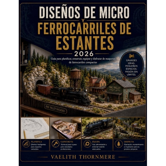 Diseos de Micro Y Ferrocarriles de Estantes: Gua para planificar, construir, equipar y disfrutar de maquetas de ferroc, (Paperback)