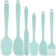 Disen Silicone Spatula Set of 6, Food Grade Rubber Spatulas and Cooking Utensils, Heat-Resistant Kitchen Non Stick Utensils for Cooking, Baking, Mixing, Scraping, BPA-Free, Dishwasher SafeBlue