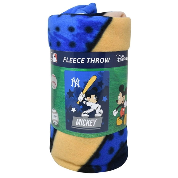 Diseny Mickey Mouse DIS-MLB 45X60 Fleece Throw Blanket Batter Up - Yankees