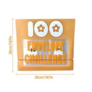 Disgod 100 Envelope Challenge Binder, Savings Challenges Binder, Budget Binder with Cash Envelopes, Money Binder with Cash Envelopes for Budgeting and Saving Money