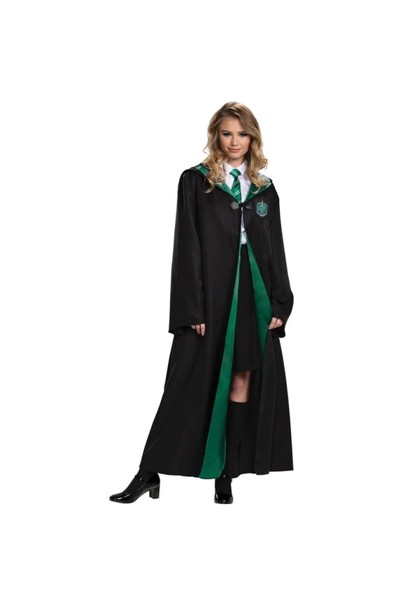 Adult Harry Potter Slytherin Deluxe Robe Costume - Size Large/X Large