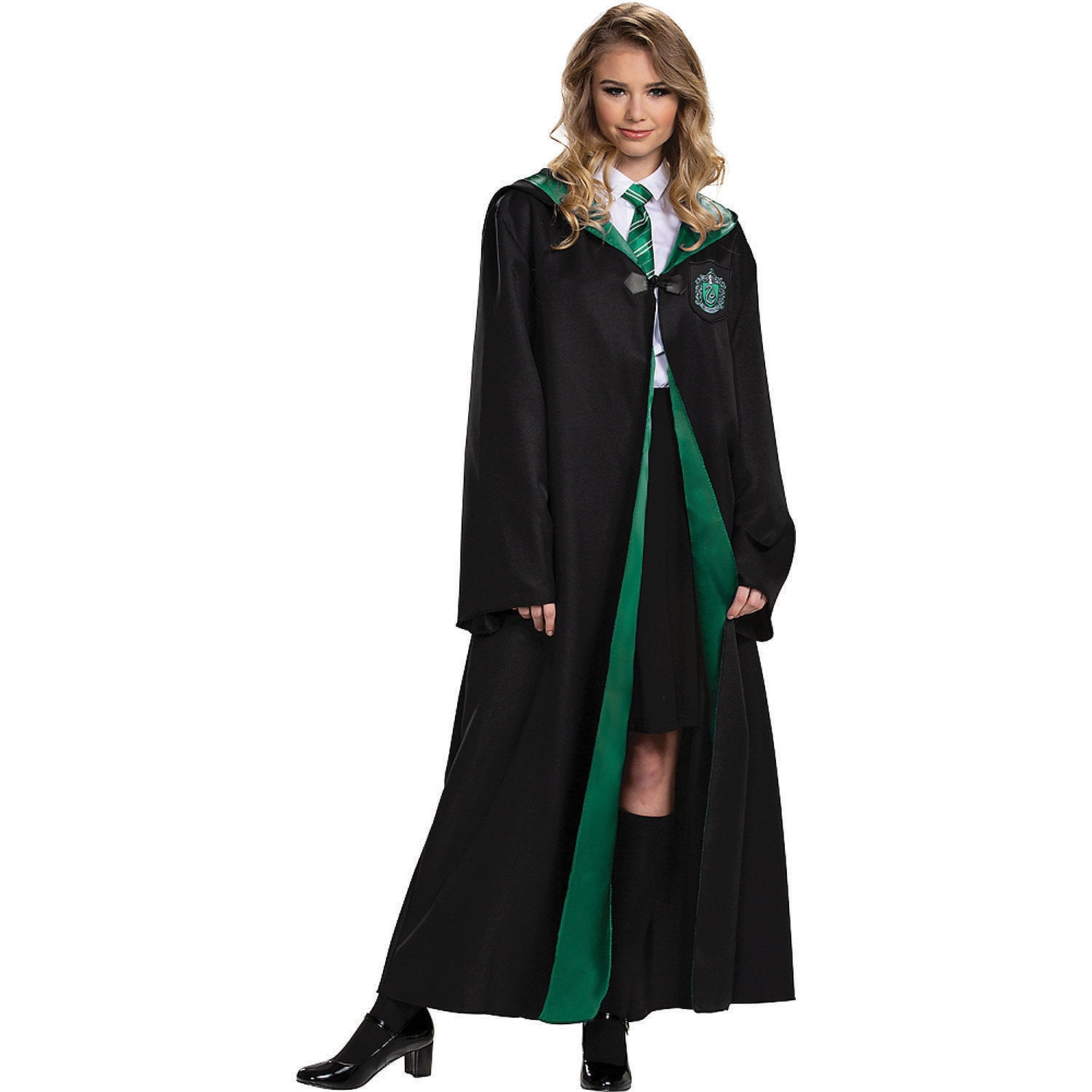 Deluxe Harry Potter Adult Plus Size Slytherin Robe Costume