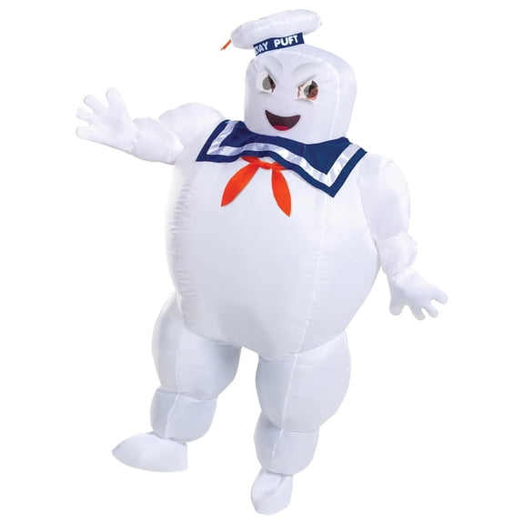 Disguise Adult Inflatable Stay Puft Marshmallow Man Costume - Size One Size Fits Most