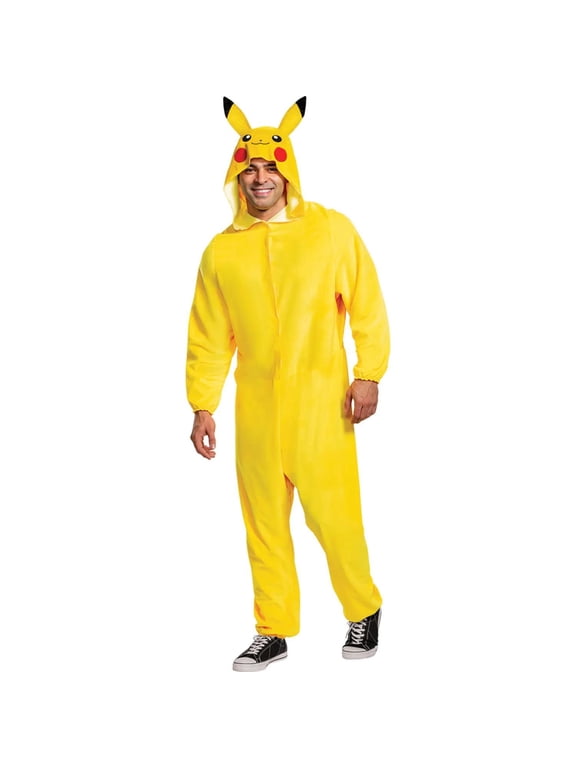 Adult Pokemon Classic Pikachu Costume - Size Large/X Large
