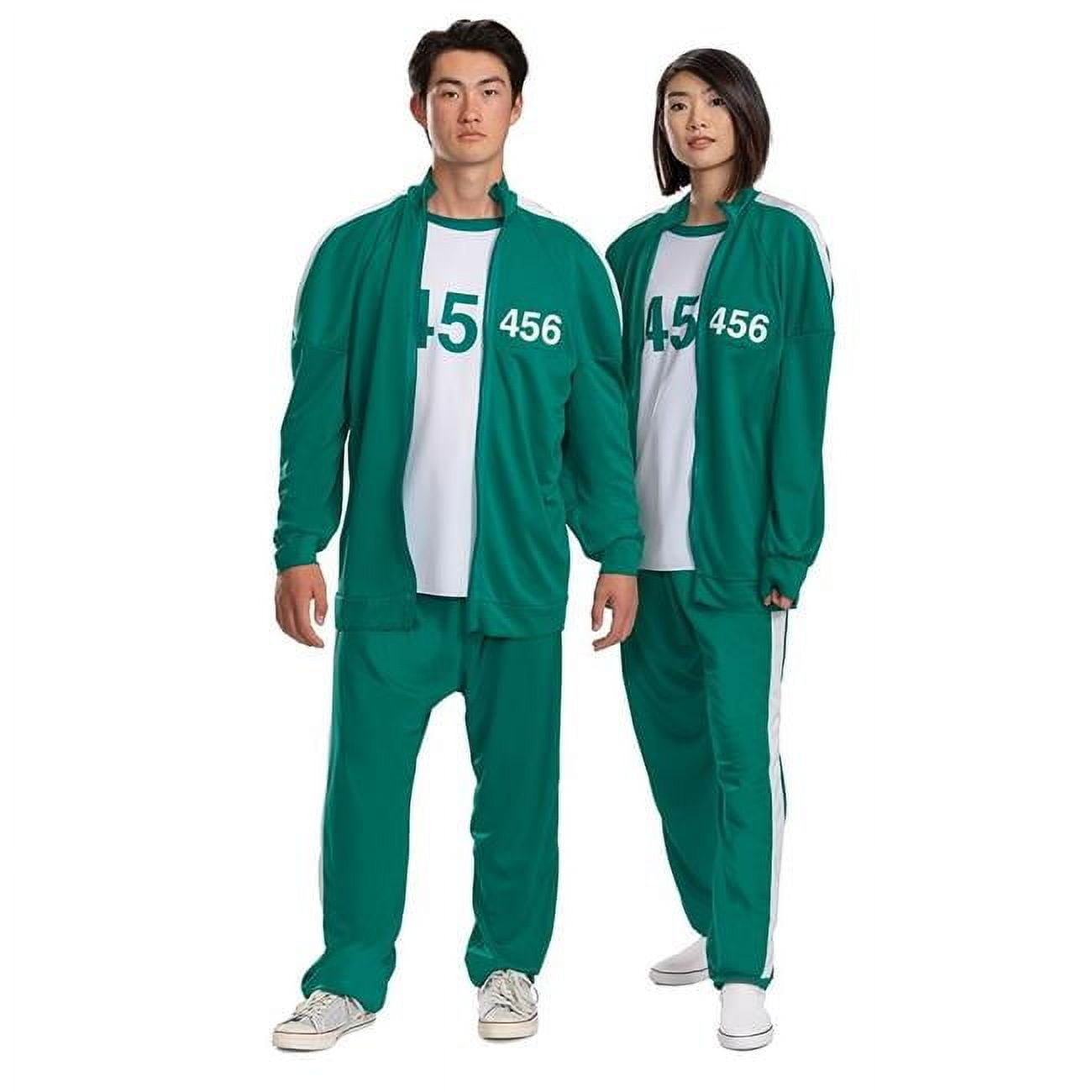Disguise Adult Squid Game Player 456 Track Suit Costume - Large \u0026 Extra Large 42-46