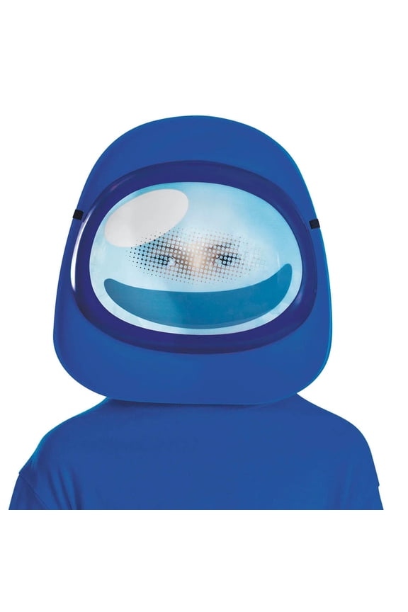 Among Us Blue Imposter Halloween Costume Mask - Blue - One Size Fits Most