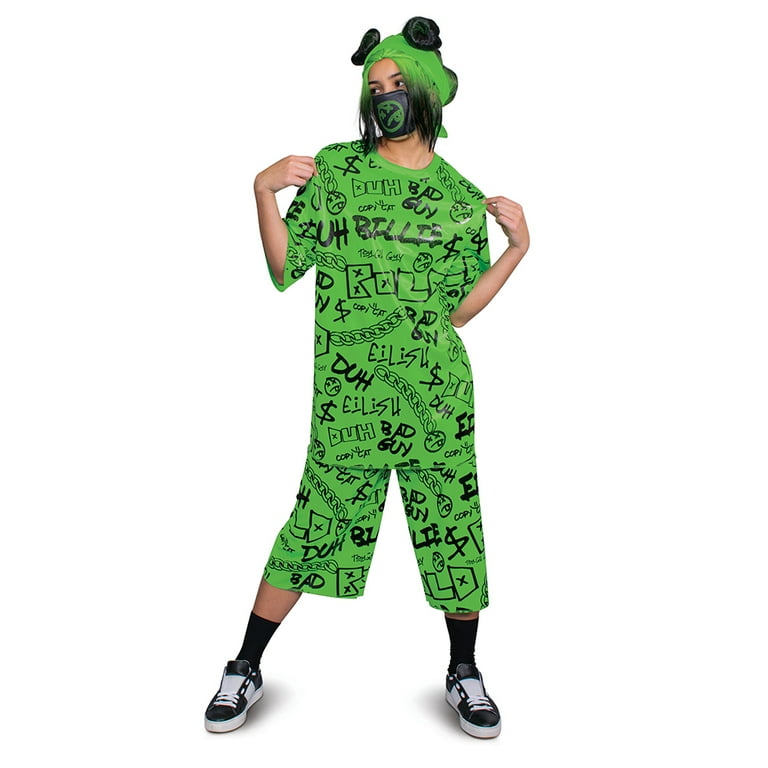 Disguise Billie Eilish Adult Costume Green L (12-14) - Walmart.com