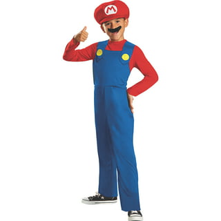 Super Mario Bros- Adult Mario Friends Deluxe Déguisement, Homme