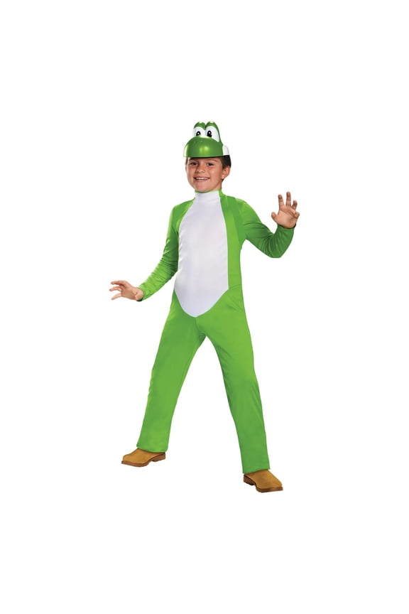 Boys' Deluxe Super Mario Bros. Yoshi Costume - 7-8