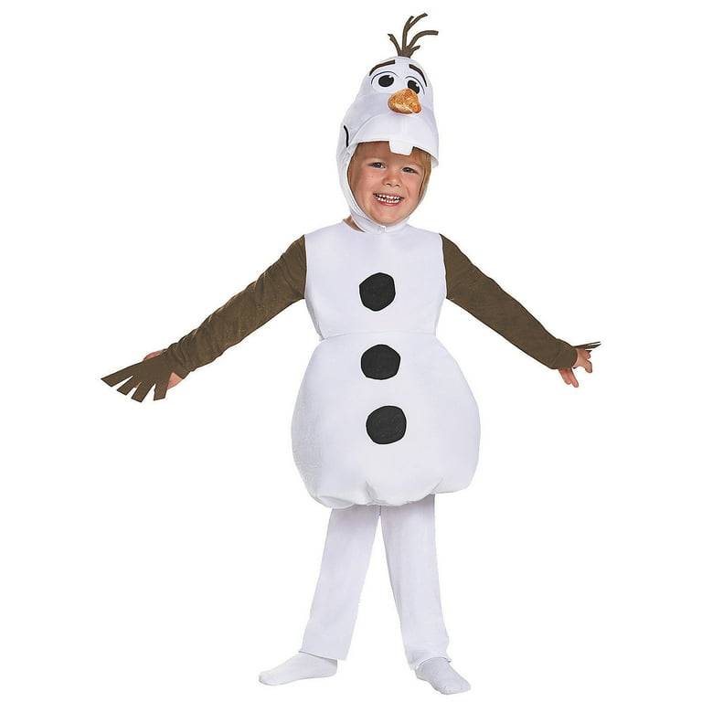 Disney Frozen Olaf Deluxe Costume Child Snowman Jumpsuit Disney Frozen Olaf Deluxe Costume Child Snowman Jumpsuit