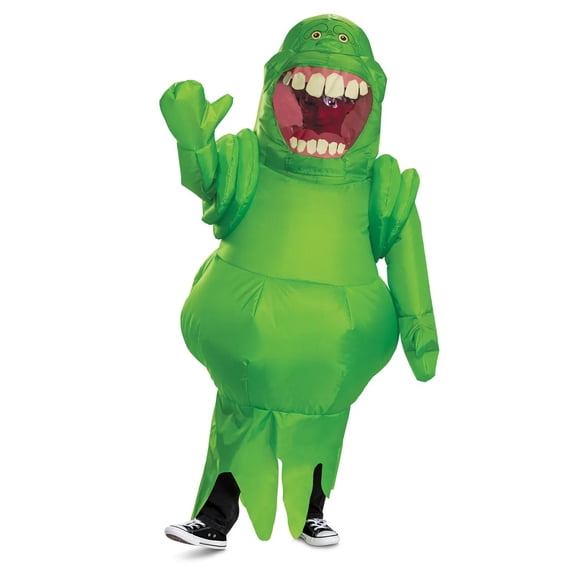 Disguise Boys' Ghostbusters: Frozen Empire Slimer Inflatable Costume - Size One Size Fits Most - Green
