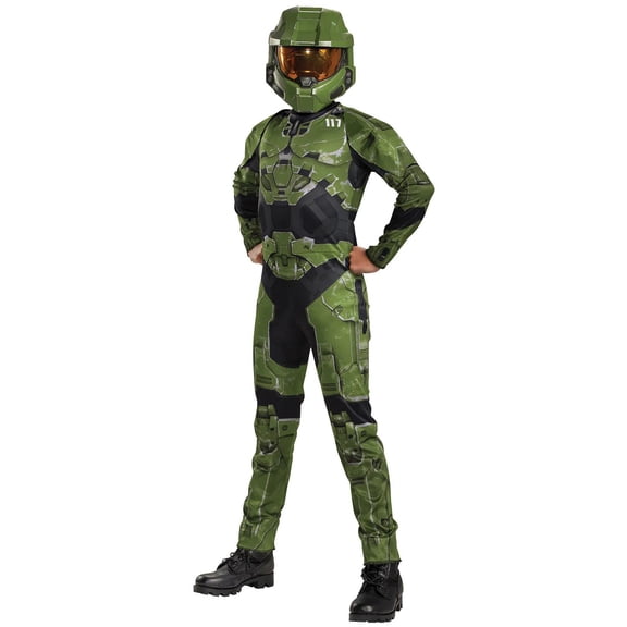 Disguise Boys' HALO Infinite Master Chief Jumpsuit Costume - 7-8