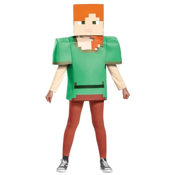 Disguise Boys' Minecraft Alex Classic Costume - Size 10-12