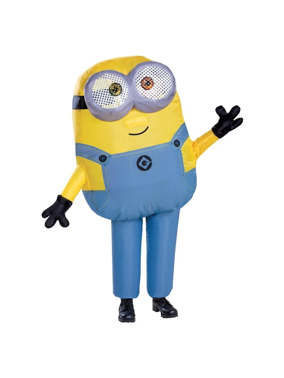 Boys' Minions Inflatable Bob Jumpsuit Costume - One Size Fits Most