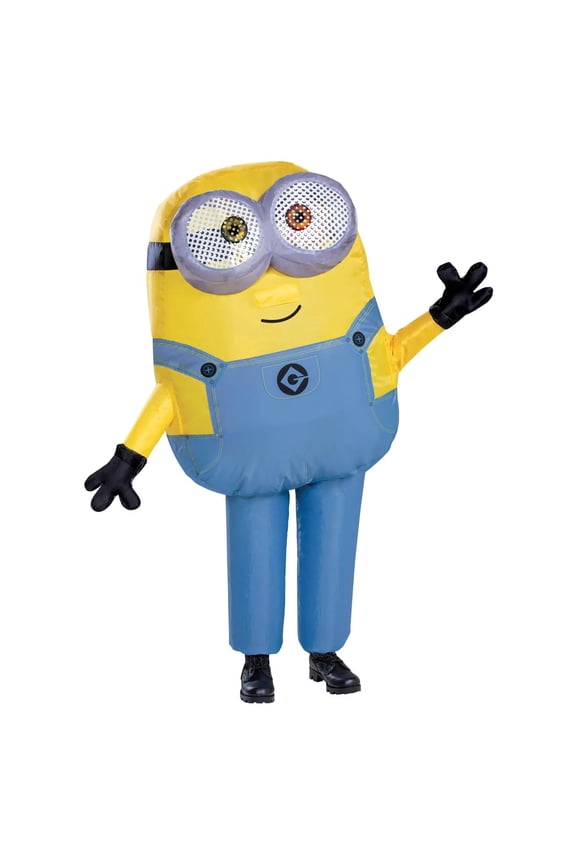 Boys' Minions Inflatable Bob Jumpsuit Costume - One Size Fits Most