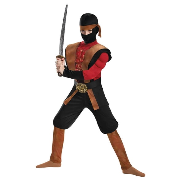Disguise Boys' Ninja Warrior Muscle Costume - 10-12