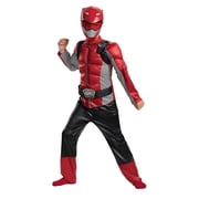 Disguise Boys' Red Ranger Beast Morphers Classic Muscle Costume - Size 4-6