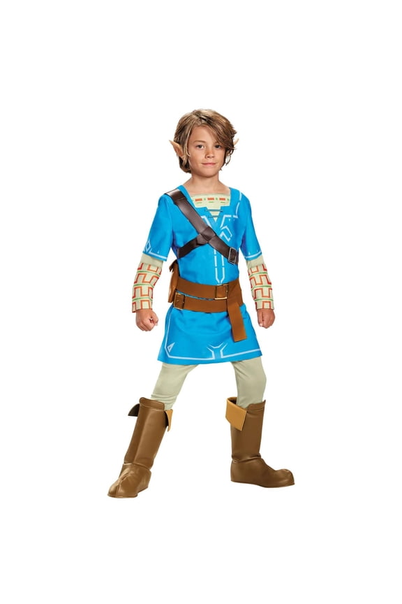 Boys' The Legend of Zelda: Breath of the Wild Link Deluxe Costume - Size 4-6