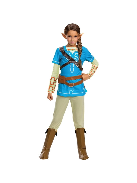 Boys' The Legend of Zelda: Breath of the Wild Link Deluxe Costume - Size 7-8