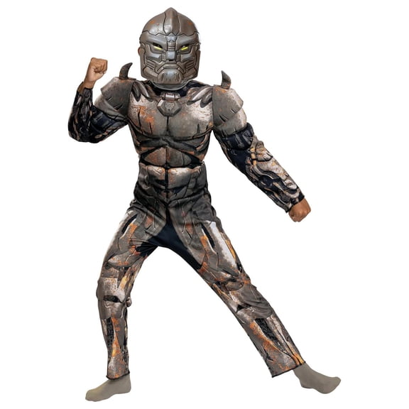 Disguise Boys' Transformers: Rise of the Beasts Rhinox Classic Muscle Costume - Size 4-6
