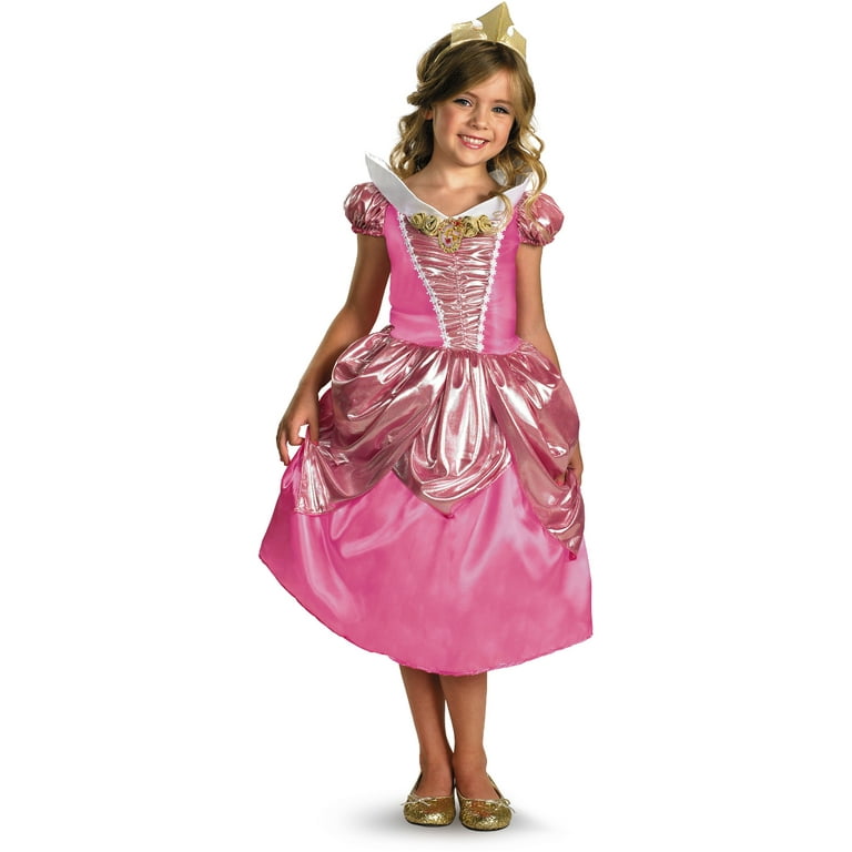 Disney Sleeping Beauty Aurora Deluxe Costume Child Pink Dress Disney Sleeping Beauty Aurora Deluxe Costume Child Pink Dress