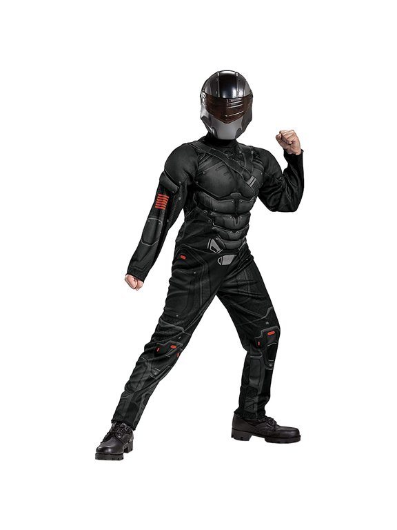 GI Joe Snake Eyes Classic Muscle Chest Child Costume Small 4-6