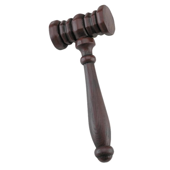 Disguise Costumes Realistic Looking PVC Blow Molded Judge\'s Costume Accessory Economy Gavel Hammer