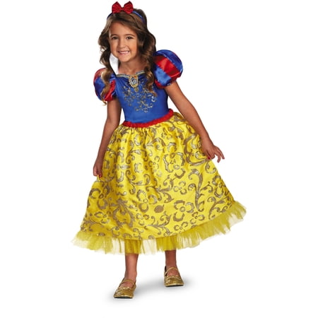 Snow White Disney Sparkle Deluxe Girls Costume Size 3-4T