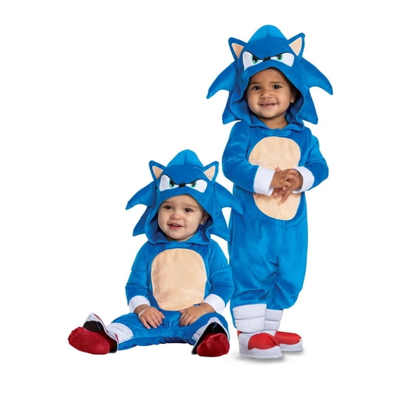 Disguise Toddler Sonic The Hedgehog 3 Posh Costume - Size 3T-4T - Red