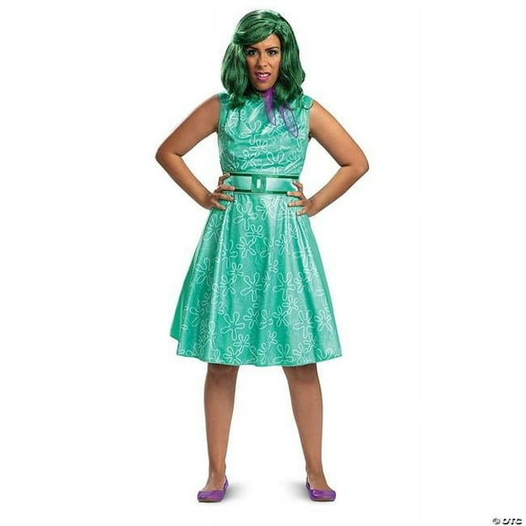 Disguise Disney Inside Out Disgust Classic Adult Costume | S (4-6) Unisex