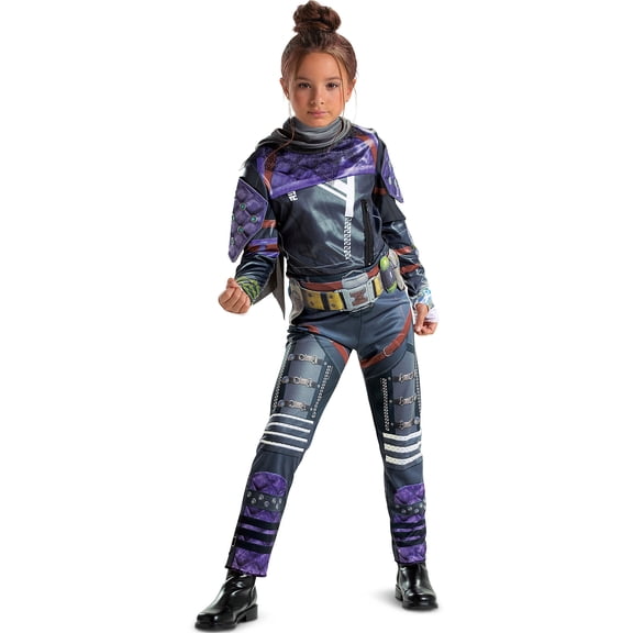 Disguise Deluxe Wraith Halloween Costume for Kids, Apex Legends, Medium 7-8, Includes Scarf