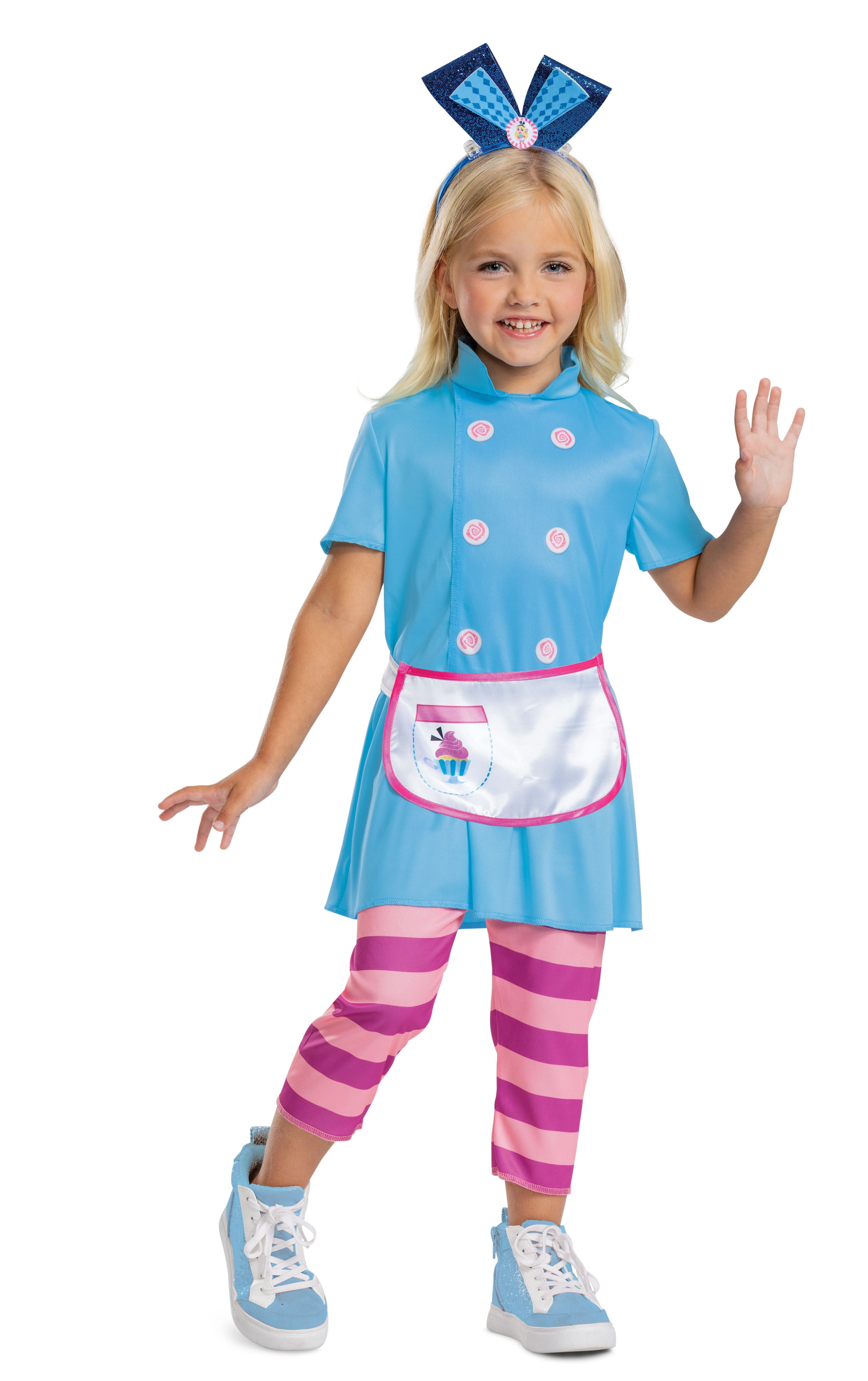 Alice in Wonderland Premium Costume for Girls, Size 7/8