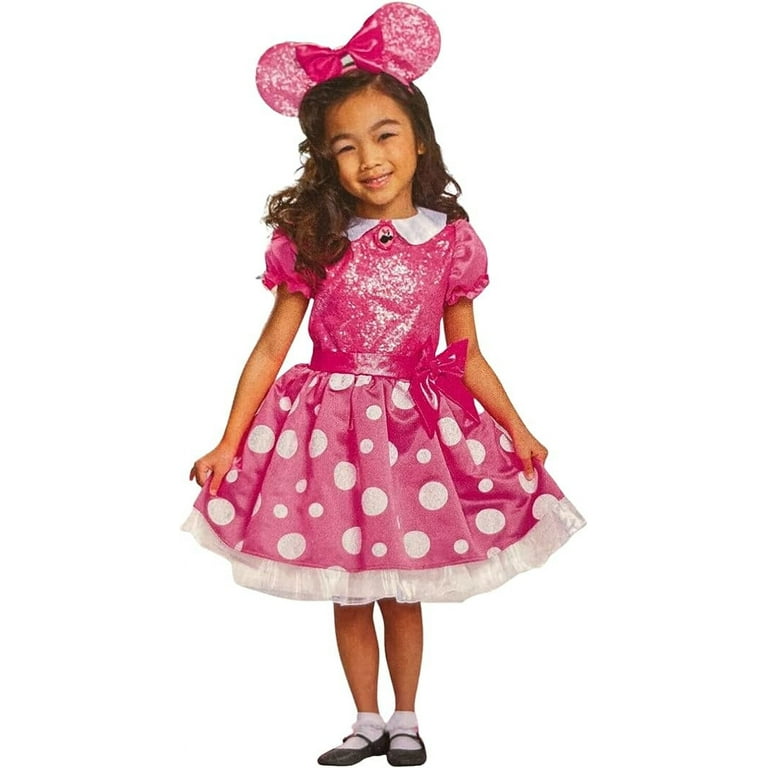 Disney Minnie Mouse Costume Child Pink Dress Disney Minnie Mouse Costume Child Pink Dress
