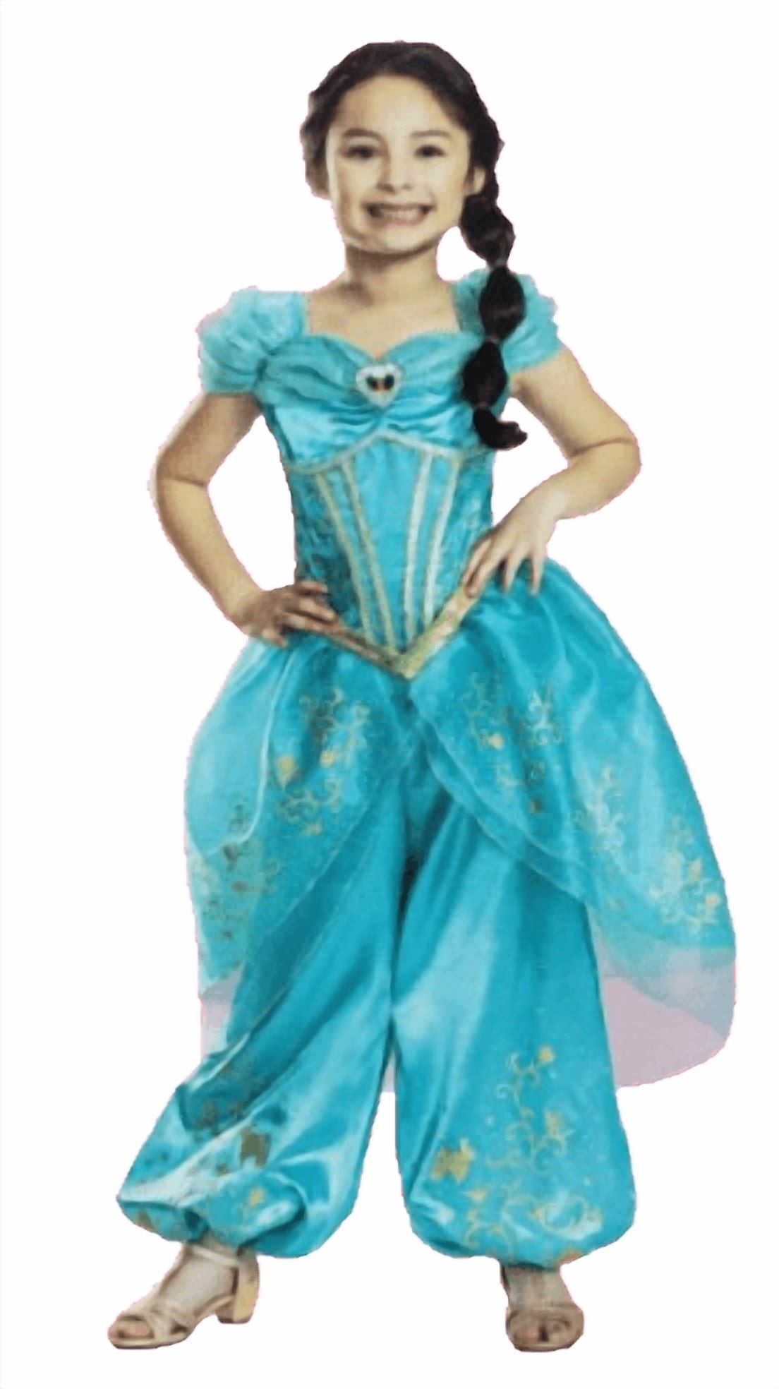 Jasmin-Kostüm Für Kinder – Deluxe Disney-Version Mit Krone