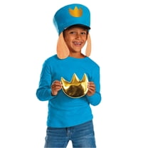 Disguise Dog Man Costume Kit Official Dog Man Costume Hat and Badge Decal for Kids